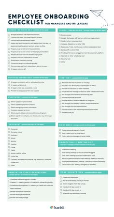 Employee onboarding checklist Business Office Manager, Hr Onboarding Checklist, New Employee Training Plan, Employee Onboarding Process, List Of Employee Expectations, Onboarding Checklist Template