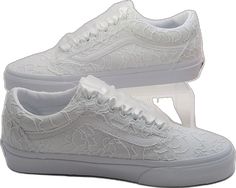 Low-top Lace Sneakers With Laces, White Lace-up Sneakers With Lace Material, White Lace Round Toe Sneakers, White Lace Sneakers With Round Toe, White Lace-up Lace Wedding Shoes, White Lace Wedding Shoes With Round Toe, White Lace-up Wedding Shoes, White Lace-up Wedding Shoes With White Laces, White Lace Trim Closed Toe Wedding Shoes