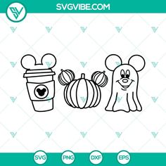 mickey and minnie mouse pumpkins svg file