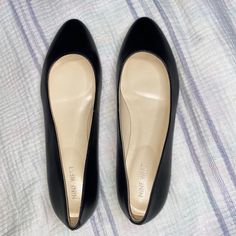 Brand New! Standard Black Leather Flats. Super Comfy! Perfect For Work. Black Leather Flats, Flat Color, Nine West Shoes, Leather Flats, Nine West, Flat Shoes Women, Ballet Flats, Loafer Flats, Black Leather