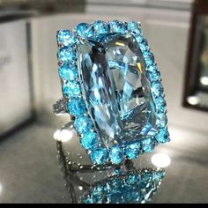 "Refine Thin Super Large Pure Light Blue Zircon Rings For Women, Marr9218 Ring Size: 6 Stone: Cubic Zirconia Material: Silver Plated Brass Attractive Packaging Other Available Ring Size: 6, 7, 8, 9 10 Message Me For Bundle Buying. 100% Brand New Thank You!" Blue Zircon Ring, Zircon Rings, Rhinestone Ring, Luxury Rings, Zircon Ring, Minimalist Ring, Blue Zircon, Minimalist Rings, Size 10 Rings