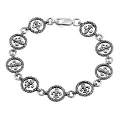 Sterling Silver 925 Oxidized Open Disc Filigree Design Link Bracelet Metal: 925 Sterling Silver Finish: Oxidized Lobster Lock Length: 7 Inches Bracelet Metal, Filigree Design, Metal Bracelets, Womens Jewelry Bracelets, Link Bracelets, Silver 925, 925 Sterling Silver, Size 7, Women Jewelry