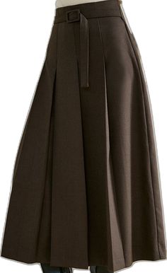 Formal Pleated A-line Bottoms, Elegant Pleated Hem Asymmetrical Skirt, Formal Asymmetrical Accordion Pleated Skirt, Solid Pleated Asymmetrical Skirt, Asymmetrical Pleated Office Skirt, Formal Asymmetrical Skirt With Accordion Pleats, Belted Asymmetrical Skirt For Workwear, Formal Pleated Long Skirt, Asymmetrical Pleated Waist Skirt For Work