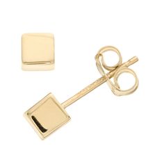 These 14k gold square stud earrings finish off any outfit. These 14k gold square stud earrings finish off any outfit. Nickel free Metal: 14k gold Backings: post Packaging: boxed Finish: polished Diameter: 4 mm x 4 mm Please note, due to the high value of this item, a signature may be required upon delivery. Size: One Size. Color: Yellow. Gender: female. Age Group: adult. Square Stud Earrings, Square Earrings Studs, Square Stud, Jewelry Earrings Studs, Gender Female, Age Group, Jewelry Earrings, Stud Earrings, Women Jewelry