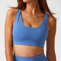 Cottage Blue, Brand New Sports Bra. New With Tags Blue Tank Top With Built-in Bra For Yoga, Blue Sleeveless Athleisure Activewear, Blue Sports Bra With Built-in Bra For Gym, Blue High Stretch Moisture-wicking Tank Top, Light Blue Sleeveless Activewear For Sports, High Stretch Blue Moisture-wicking Tank Top, Blue High Stretch Sports Bra With Moisture-wicking, High Stretch Blue Sports Bra With Moisture-wicking, Blue Sleeveless Activewear With Seamless Construction