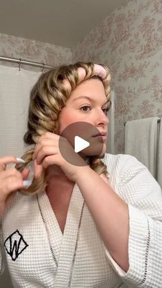 Ideas To Curl Your Hair, Curly In Back Straight In Front Hair, Cute Easy Curled Hairstyles, Overnight Curls Headband, Easy To Go Hairstyles, Easy Braided Hairstyles Videos, Diy Big Curls For Long Hair, Heatless Roller Curls, Hairstyle Videos For Short Hair