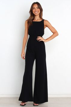 Eddie Jumpsuit - Black - Petal & Pup USA Black Romper Pants, Vietnam Clothes, Classic Jumpsuit, Jumpsuit Formal, Cocktail Jumpsuit, Concert Outfit Summer, Style Pant, Resort Dresses, Linen Jumpsuit