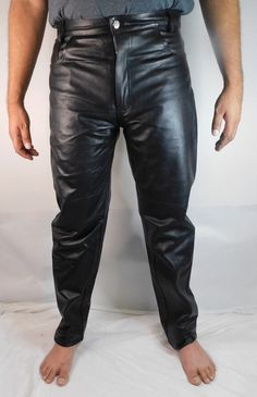 Jeans Style Pant / Leather Pants / Motorbike Leather Pant / Gay Leather Pants  ►About Material: For this Lace up Leather Pant we used real cowhide leather. We assure you that we use 100% original leather for our products. Grommet Are Rust Free. satin Lining will be used for this Pant. Lace Up Leather Pants, Motorbike Leathers, Style Pant, Leather Pant, Leather Jeans, Mens Trousers, Jeans Style, Cowhide Leather, Mens Pants