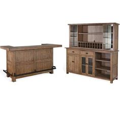 Included Items: 80" Transitional Wood Buffet and Hutch in Taupe Brown x 1 80" Transitional Wood Gorgeous Bar Unit in Taupe Brown x 1 For quicker processing, your order could be split into separate packages. 80" Transitional Wood Buffet and Hutch in Taupe Brown Add style to your entertaining area with the buffet and hutch bar. With ample space and easy accessibility, storing your favorite beverages and drinkware has never been easier. Constructed with mahogany solids and veneers in a beautiful bu Hutch Bar, Buffet And Hutch, Bar Unit, Stemware Rack, Modular Couch, Wood Buffet, Home Bar Furniture, Tempered Glass Shelves, Mattress In A Box