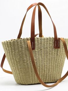 Casual style. Lightweight. Straw. Raffia natural fiber. Measurements are 40 cms. Length (15.74” inches) x 24cms height (9.4” inches). Color may be lighter or darker depending of the device it is displayed. Beige Straw Basket Shoulder Bag, Light Brown Bucket Straw Bag For Vacation, Light Brown Tote Beach Bag For Vacation, Rectangular Beige Straw Bag With Handles, Large Rectangular Rattan Straw Bag, Large Capacity Rectangular Rattan Straw Bag, Large Capacity Straw Basket Bag For Travel, Large Capacity Natural Fiber Straw Bag For Shopping, Large Capacity Basket Straw Bag For Travel