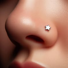 the nose has a tiny white star on it's tip, as well as an ear piercing