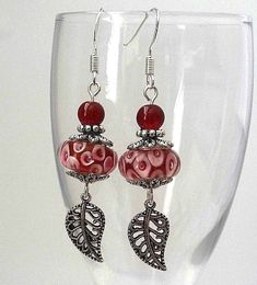 925 Sterling Silver Hook European Murano Glass Lampwork Beads Dangle Earrings Us Lamp Work Bead Jewelry, Lampwork Bead Earrings, Lampwork Pendant, Glass Lampwork, Beads Earrings, Charm Beads, Out Of Reach, Beaded Dangle Earrings, Bead Stringing