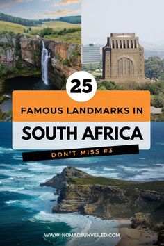 the famous landmark in south africa with text overlay that reads 25 famous landmarks in south africa don't miss