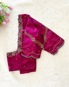 Needle Eye Blouse Designs, Bridal Blouse Front Neck Designs Latest, Exclusive Blouse Designs, Blue Blouse Designs, Latest Bridal Blouse Designs, Cotton Blouse Design, Blouse Designs Catalogue, Latest Blouse Designs Pattern, Aari Blouse