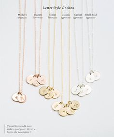 Set 968 Dainty Personalized Disk Layering Necklaces Delicate Round Disc Necklace For Everyday, Dainty Everyday Necklaces With Charms, Dainty Charm Necklaces For Everyday, Dainty Charms Necklaces For Everyday, Dainty Charms Necklace For Everyday, Personalized Pendant Charm Necklace With Delicate Chain, Minimalist Charm Necklaces For Mother's Day, Minimalist Charms Necklaces For Mother's Day, Minimalist Charms Necklace For Mother's Day