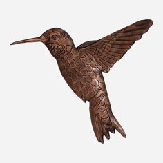 Hummingbird Copper Wall Art Copper Tile Backsplash, Hummingbird In Flight, Copper Wall Art, Copper Backsplash, Candle Mirror, Copper Art, Copper Wall, Wall Sculpture Art, In Flight