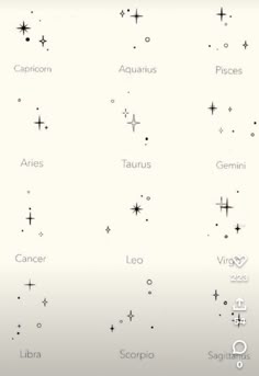 the zodiac sign is displayed on an iphone screen