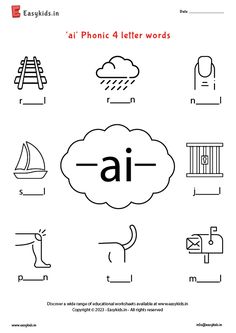 an english language worksheet with pictures and words to help students learn the alphabet