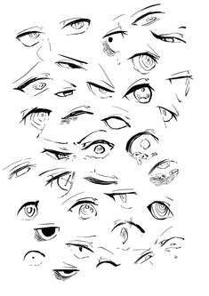 an image of various eyes and eyebrows