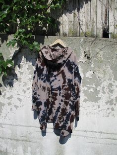 "Oversized Earthy Tie Dye Cardigan Hoodie Vacation Beach Hoodie, Boho Chic Hooded Jacket, 1X, 2X,3X, Oversized Hoodie, Hooded Cardigan Jacket This is such an amazing Plus Curvy Style; a very cozy big hooded jacket with pockets, in pretty brown-black(taupe) hand-dyed colors. I try on everything I can - the xl (especially that is so oversized!) swallows my size 6 body, but if you like really oversized styles, you could easily wear this, even with an added belt! I am in LOVE with this. Color Combo: Edgy Cotton Hooded Hoodie, Acid Wash Hand Dyed Hooded Hoodie, Hippie Cotton Hooded Outerwear, Multicolor Hand Dyed Hooded Hoodie, Cardigan Hoodie, Long Hooded Jacket, Oversized Cotton Tie-dye Hoodie, Tie Dye Cardigan, Beach Hoodie