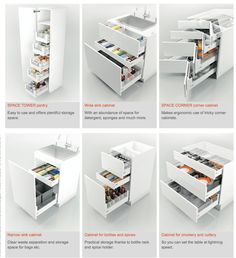 the refrigerator door is open and it's contents are organized in different ways, including drawers