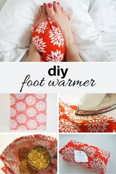 diy foot warmer with instructions to make it