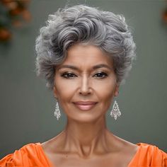 Full Volume Hair, Natural Waves Hair, Edgy Pixie, Silver Grey Hair, Pepper Color, Natural Human Hair, Pixie Cut Wig, Natural Waves, Short Pixie Cut