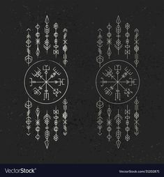 Runes Back Tattoo, Viking Graphic Design, Old Norse Tattoo, Ancient Viking Tattoos, Runic Tattoo, Runes Tattoo, Viking Symbols And Meanings, Viking Rune Tattoo, Viking Warrior Tattoos