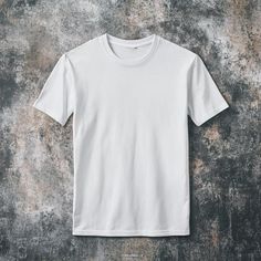 Casual White T-shirt With Basic Design, Basic Design Cotton Shirt With Short Sleeves, White T Shirt Mockup, Blank T Shirts, Free Tshirt, T Shirt Mockup, Clothing Mockup, Image Downloads, Tshirt Mockup