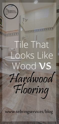 tile that looks like wood vs hardwood flooring