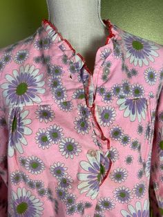 1960’s/70’s pink flannel long sleeve nightgown with white, green and purple flowers. Has a few buttons near the neckline. Red piping around the collarSize large or smallerMax bust: 40”Max hips: 46”Shoulder to hem: 47” Long Sleeve Night Gown, Long Sleeve Nightgown, Pink Flannel, Peignoir Sets, Women's Nightgowns, Satin Slip, Nightgowns, Vintage 1960s, Black Satin