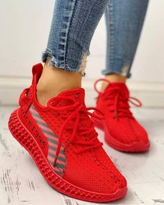 Sneakers Platform, Mesh Heels, Yeezy Sneakers, Womens Summer Shoes, White Shoes Women, Red Sneakers, Sneakers Women, Beige Shoes, Trend Fashion