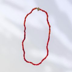 🌟 Description: 100% natural red coral stones. Great for layering. 14K Gold Filled Toggle Claps. 📏 Specifications: *Length: 16.5 inches  *Gemstones: Natural Coral *Clasp Material: 14K Gold Filled Clasp and Findings 🧼 Special Care: For cleaning, we recommend using warm water and clear soap to maintain the vibrant allure of this piece. 🚀 Processing Time: 1-3 Days - Ready to Ship Silk Thread Necklace, Clear Soap, Thread Necklace, Coral Stone, Natural Coral, Silk Thread, Red Coral, Natural Red, Necklace Gift