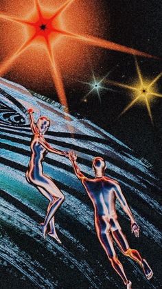 an image of two people reaching for the stars