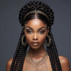 Halo Braid With Weave, Halo Braids, Afrikaanse Mode, Braiding Styles, Quick Braided Hairstyles, Braids With Beads, African Hair, Braids For Black Women, Elegance Style