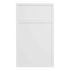 an empty white door on a white background