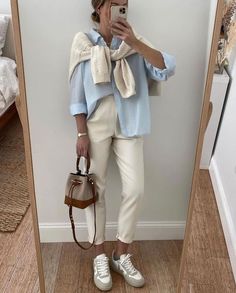 Looks Pinterest, Mode Casual, Casual Work Outfits, Business Casual Outfits, Business Outfits, White Pants