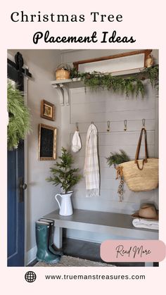 christmas tree placement ideas for the entryway