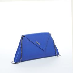 The Angelica is a sleek cobalt blue leather clutch purse crafted from crosshatched leather and is accented with a diagonal flap. This dazzling blue elegant evening bag features a fabric-lined interior with a zipped pocket and a zip closure at the top. With a removable chain strap, The unique Angelica can be worn over the shoulder or as an envelope clutch. This will be your go-to day to night designer handbag. More details about this cobalt blue leather clutch purse OUTSIDE: Dazzling Blue Leather Blue Rectangular Flap Bag For Formal Occasions, Formal Blue Rectangular Flap Bag, Blue Envelope Bag For Formal Occasions, Blue Textured Leather Evening Bag, Modern Blue Flap Bag For Formal Occasions, Blue Envelope Clutch For Everyday Use, Blue Leather Shoulder Bag For Party, Modern Blue Leather Flap Bag, Elegant Blue Envelope Bag