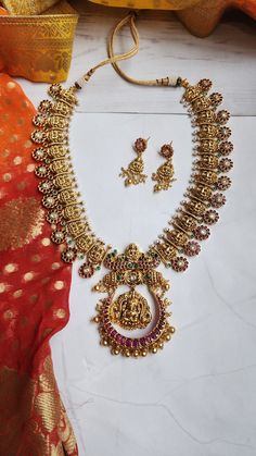 Add charm and charisma to your beautiful personality with these beautifully designed and handcrafted Brass necklaces. The antique finish gives this Necklace a very eye-catching look. A choker is also designed beautifully and compliments the Necklace very well. Wear it with any of your party or casual outfits and grab compliments all the way! Festive Antique Gold Temple Jewelry Bridal Necklace, Antique Gold Chandbali Temple Necklace, Antique Gold Heavy Temple Necklace, Bridal Brass Meenakari Temple Necklace, Dual-tone Temple Necklace For Festive Occasions, Bridal Meenakari Temple Jewelry Necklace In Brass, Heavy Antique Gold Temple Necklace, Antique Gold Temple Necklace For Celebration, Antique Gold Temple Jewelry Bridal Necklace