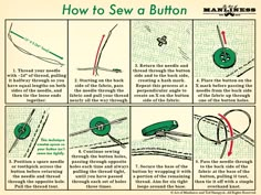 instructions on how to sew a button