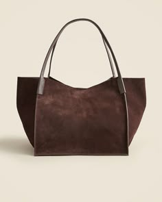 Fashion Week Trends, Suede Tote Bag, Suede Tote, Suede Handbags, Fall Capsule Wardrobe, Work Bag, Jcrew Women, Fall Shopping, Classic Outfits