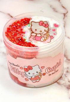 Kitty Cupid Bingsu Slime Super fun and crunchy when you mix them, great experience. You will love it! great for  ASMR. We are Don't miss it, You got try it! Includes: - Red and white Bingsu Slime - base. Half each color. - 1 Kitty charm - Cherry Scented - Slime Care Instructions, borax ( activator) and candy. - 4 oz, 6 oz and 10 oz. IMPORTANT DETAILS ABOUT OUR SLIME: *Please keep your slime in containers at all times! Also keep the slime away from ages 5 and under. *This product is Not Edible⚠ * Sticky Slime, Instant Snow, Slime Crunchy, Slime Craft, Foam Slime, Slime Shops, Slime Videos