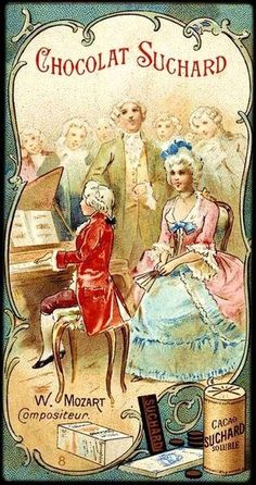 an old fashioned chocolate advertisement with children