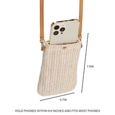 Womens Ladies Woven Rattan Crossbody Bag Straw Purse Small Shoulder Phone Bags | eBay Trendy Rectangular Phone Bag For Summer, Summer Beach Shoulder Bag With Cell Phone Pocket, Summer Vacation Crossbody Phone Bag, Chic Summer Crossbody Phone Bag, Chic Crossbody Phone Bag For Summer, Casual Rectangular Phone Bag With Removable Pouch, Casual Beige Phone Bag For Beach, Beige Portable Phone Bag For Everyday, Portable Beige Phone Bag For Everyday Use