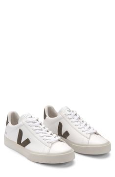 Corn-based faux leather defines a stylish sneaker with clean, sporty appeal. Style Name:Veja Campo Sneaker (Men). Style Number: 5762388. Brazil Men, Sneaker Men, Retro Sneakers, Recycled Rubber, Organic Materials, Stylish Sneakers, Made In Brazil, Curator Style, Golden Goose Sneaker