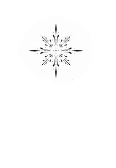 a black and white photo of a snowflake