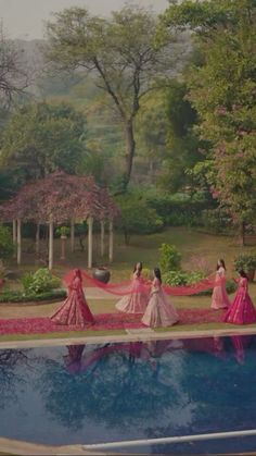 brides maids. girl power. bridal party. indian bride. Indian Wedding Aesthetic, Bride Entry, Bridesmaid Photoshoot, Bride Photos Poses, Wedding Background Decoration, Desi Wedding Decor, Dream Wedding Decorations, Royalty Aesthetic