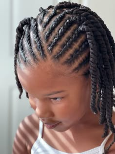 Kids 2 Strand Twist Hairstyles, Flat Twist Styles For Kids, Braids And Twists Hairstyles Kids, Flat Twist Kids Hairstyles, Child Braid Hairstyles