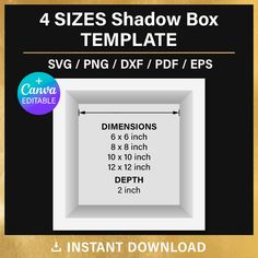 3d Shadow Box Template Free, 3d Shadow Box Template, Cricut Shadow Box, Shadow Box Template, Hexagon Box, Frame 3d, Diy Shadow Box, Box Pattern, 3d Shadow Box